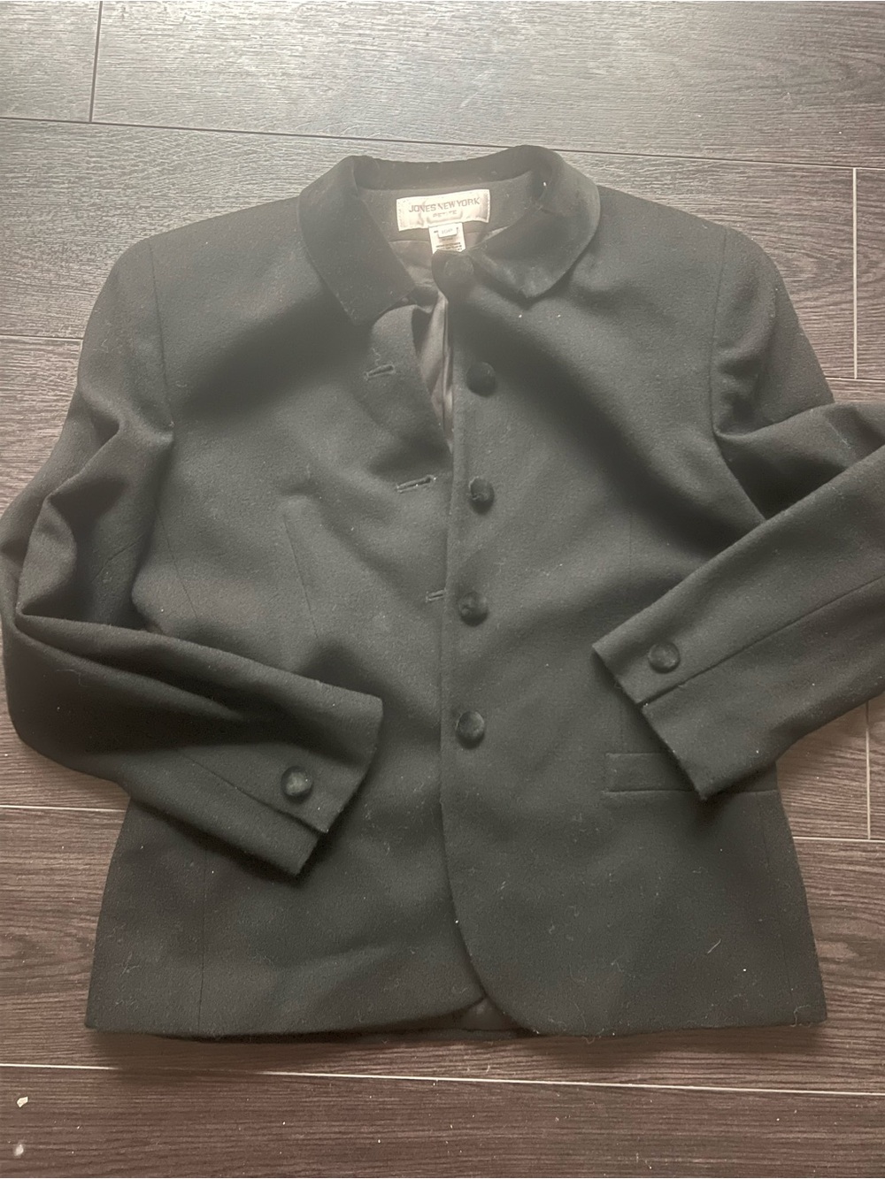Jones New York Black Pea Coat